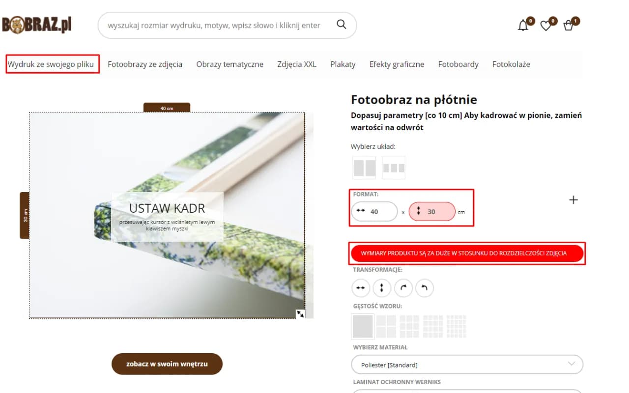Jaki format zdjęcia do wywołania, aby uniknąć słabej jakości druku?